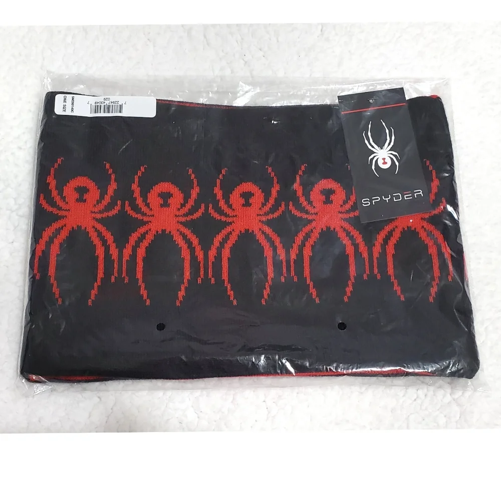 New Spyder Reversible Jacquard Logo Neck Gaiter O/S